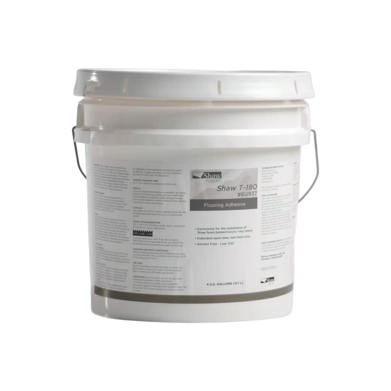 Shaw TotalWorx - T-180 Adhesive for Foam-Backed Luxury Vinyl - 4